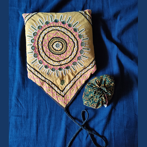 Rabari Hand Embroidered Chaupar Fabric Board Game - image 3